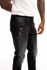 bronny 10.5 oz black declave power stretch denim