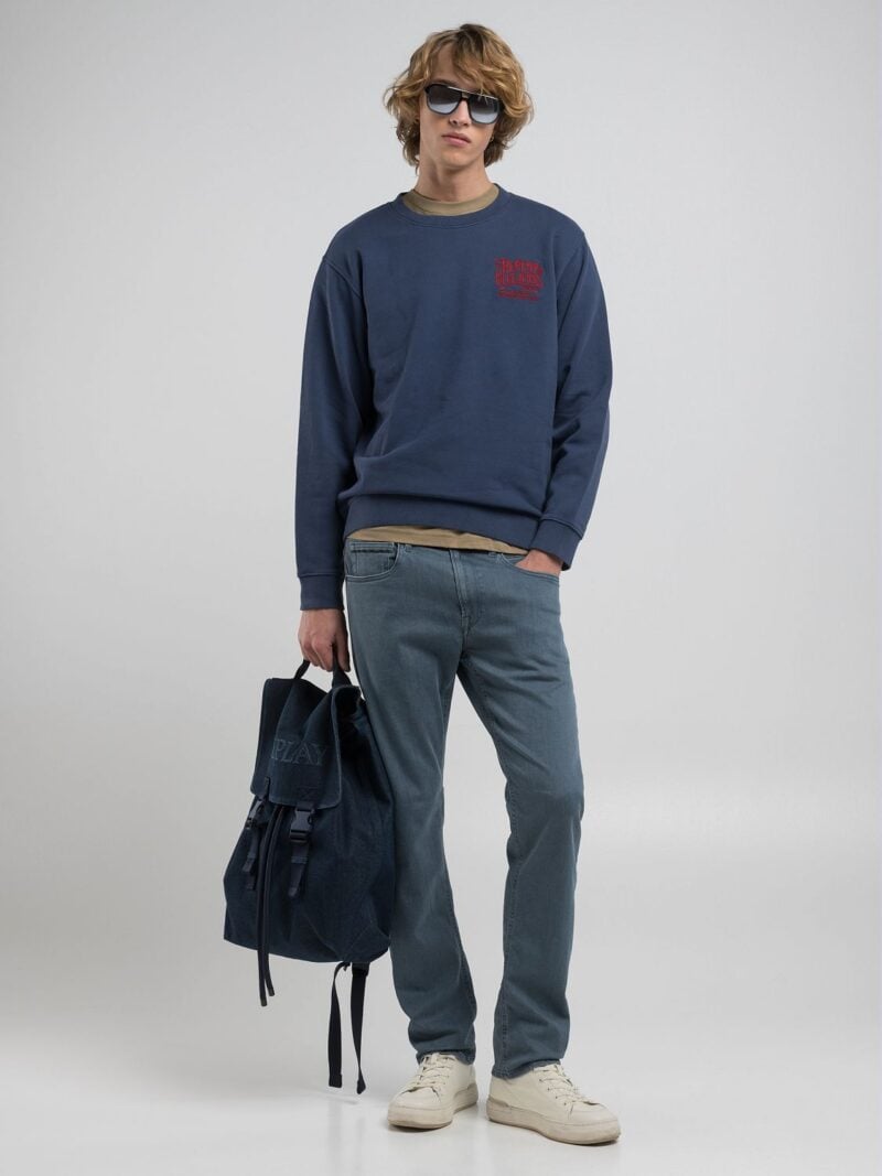 grover straight fit medium grey denim