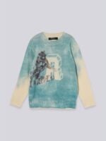 faded sweat with tiger and monogram