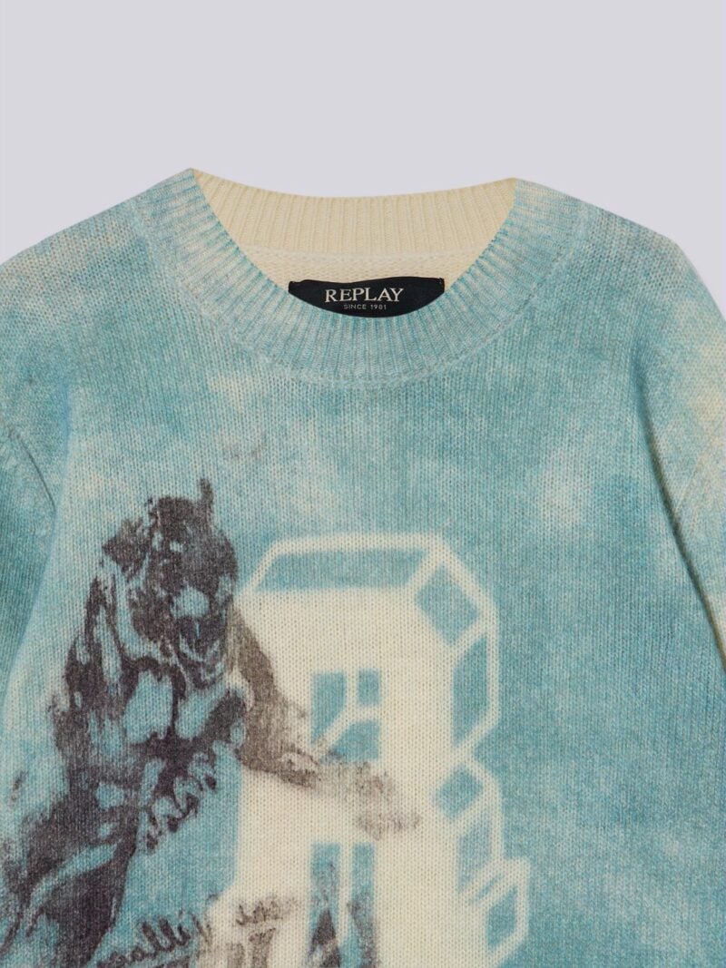faded sweat with tiger and monogram