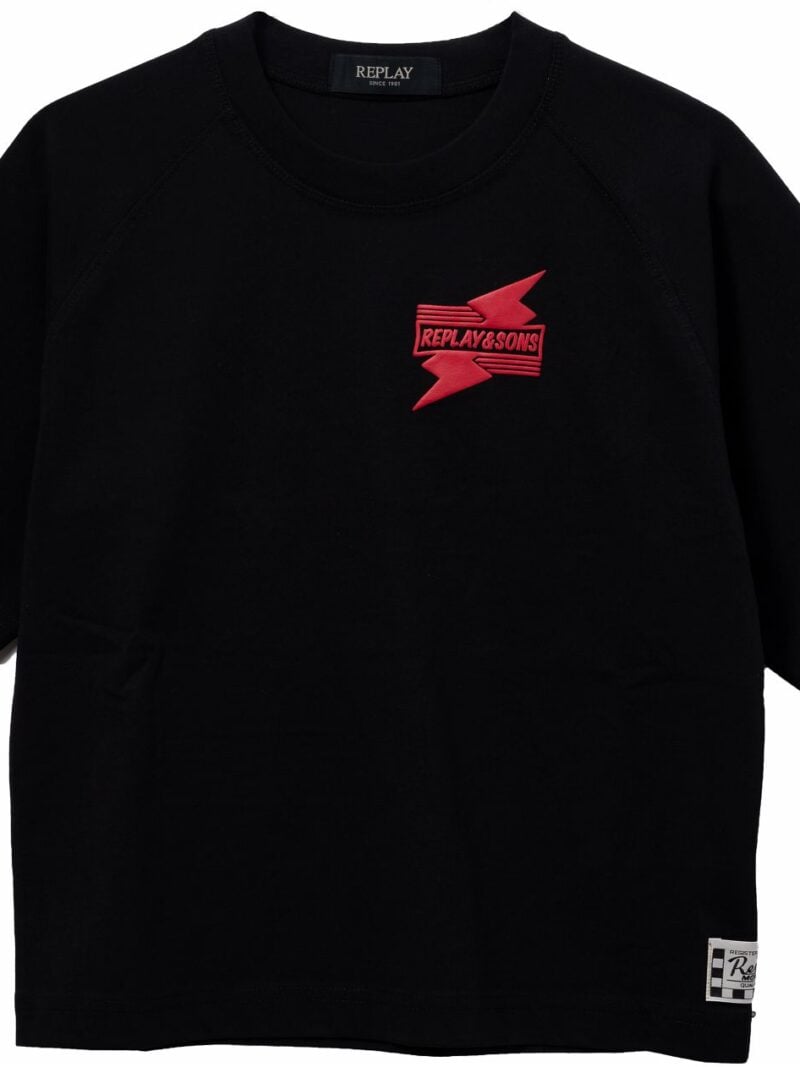 t shirt with patches and print (copy)