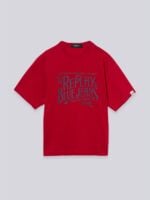 jersey t shirt with lettering