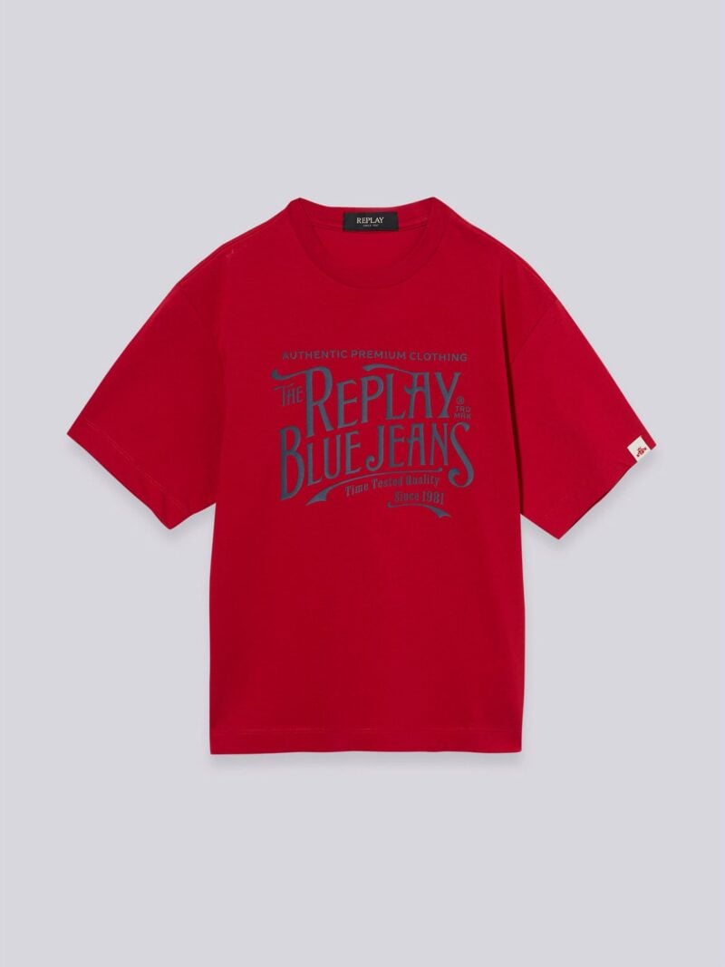 jersey t shirt with lettering