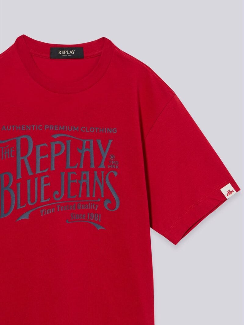 jersey t shirt with lettering