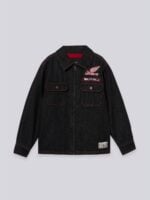 denim jacket with patches