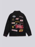 denim jacket with patches