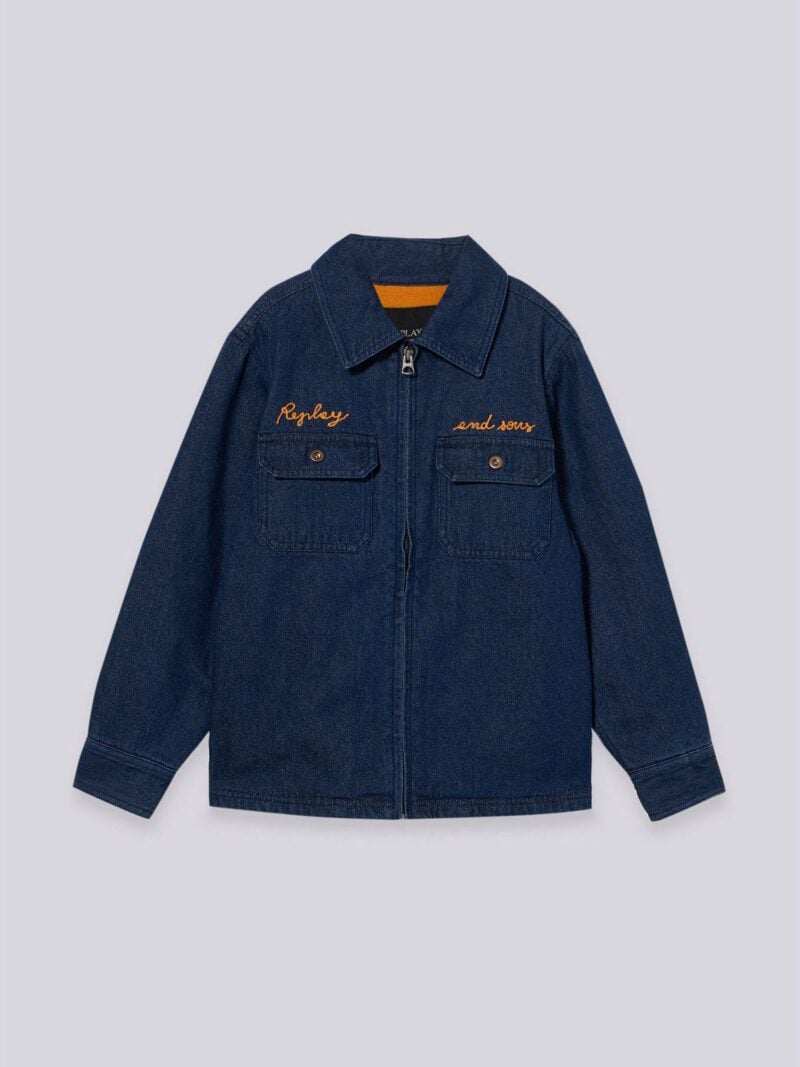 denim jacket with emroidery