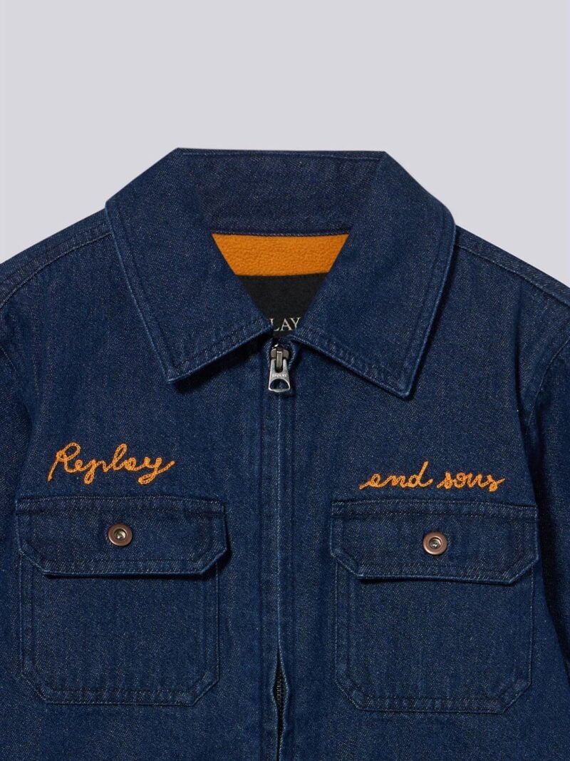 denim jacket with emroidery