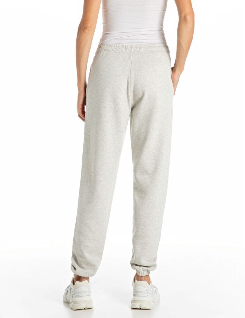 wide leg g.dyed bleached cotton fleece pants