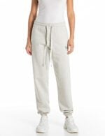 wide leg g.dyed bleached cotton fleece pants