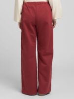 wide leg g.dyed bleached cotton fleece pants