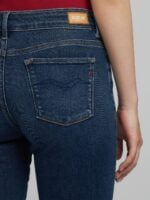 joella flared 11oz modal dark blue power stretch denim