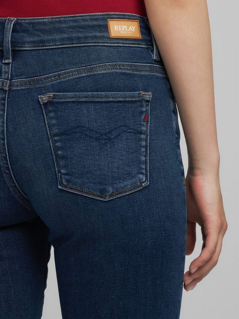 joella flared 11oz modal dark blue power stretch denim