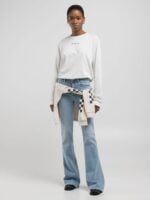 new luz flared fit bootcut 11oz light blue denim