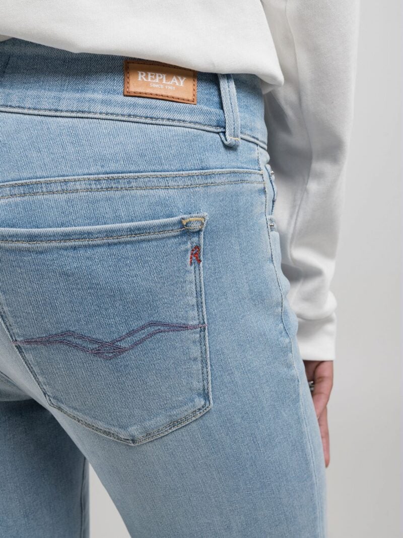 new luz flared fit bootcut 11oz light blue denim