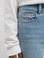 new luz flared fit bootcut 11oz light blue denim