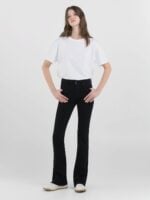 new luz flared fit bootcut 11oz black denim