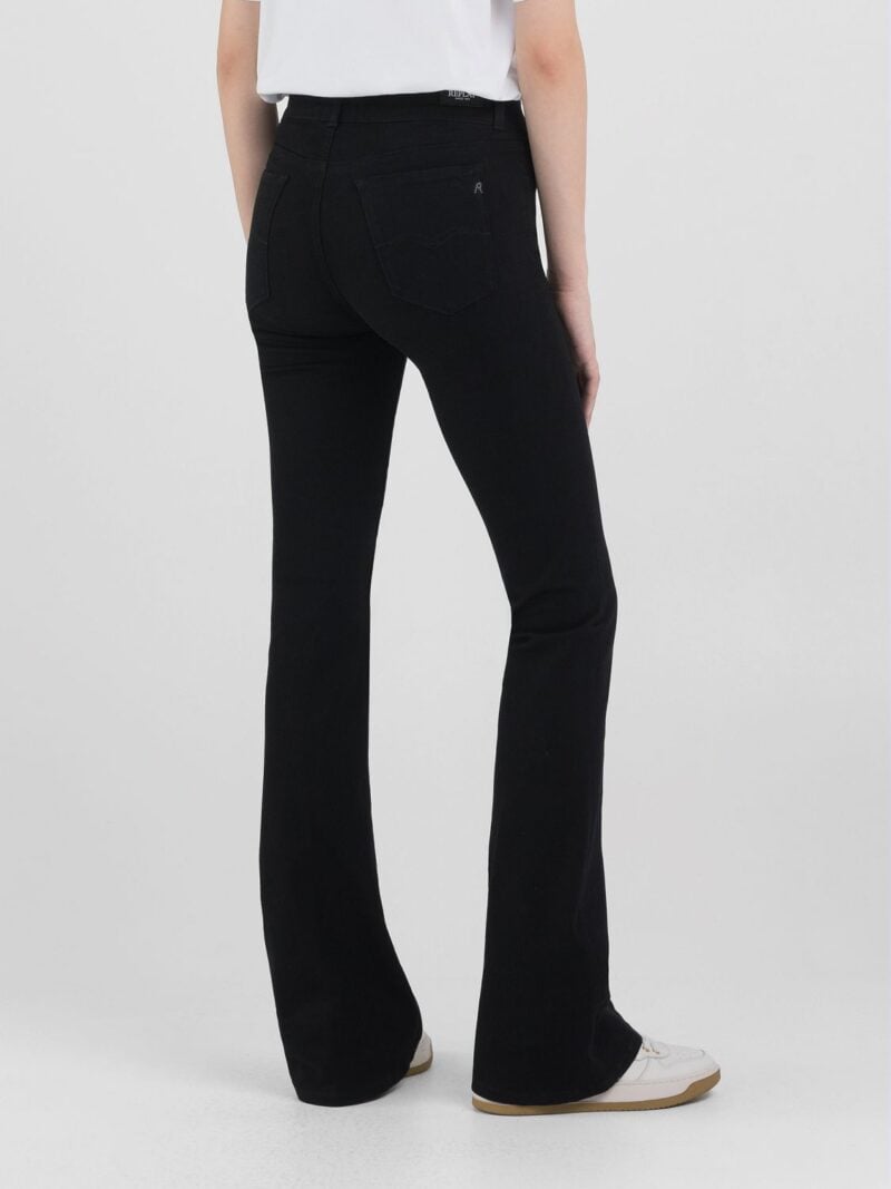 new luz flared fit bootcut 11oz black denim