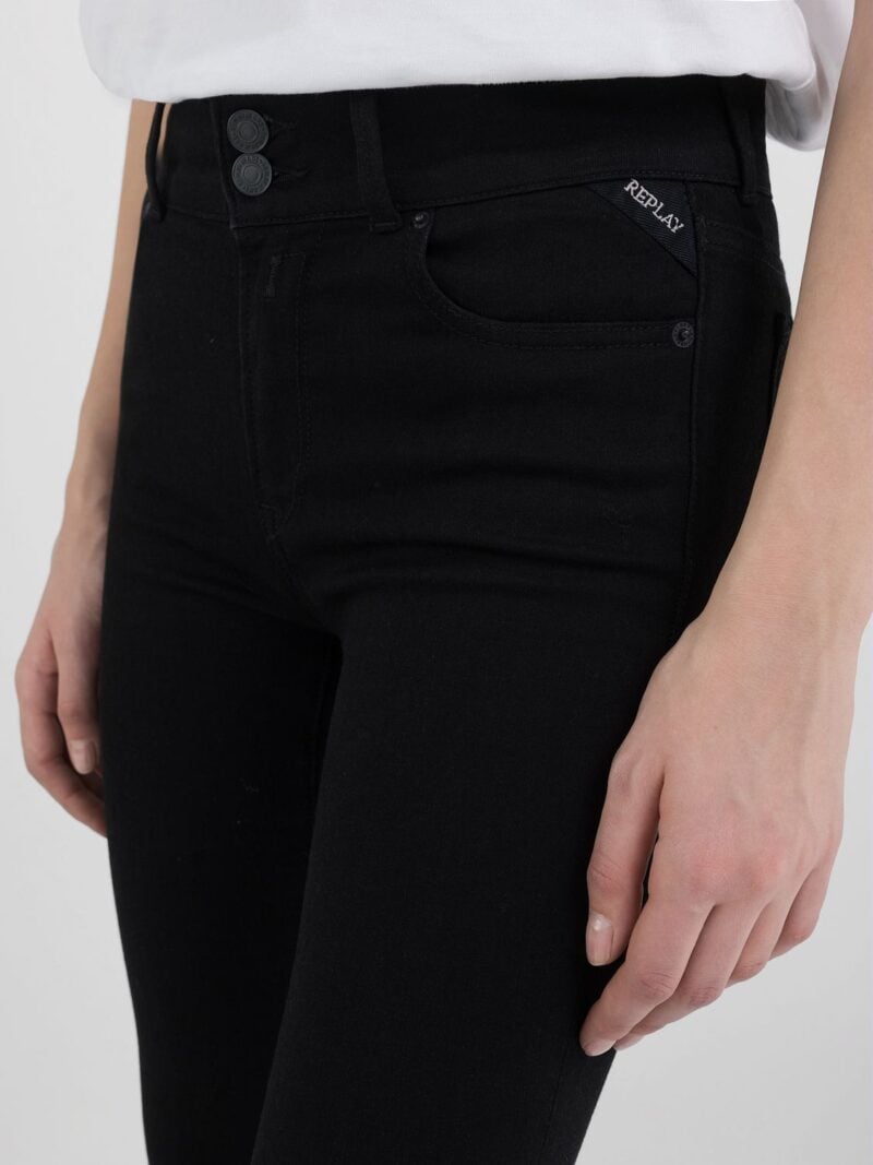 new luz flared fit bootcut 11oz black denim